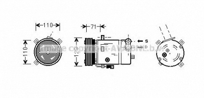 AVA QUALITY COOLING olk276 -  Компрессор, кондиционер